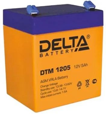 Лот: 20036462. Фото: 1. Аккумулятор Delta DTM 1205 (12V... ИБП, аккумуляторы для ИБП