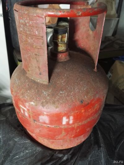 Лот: 13820555. Фото: 1. Газовый баллон, 5литров, полный. Баллоны, газ в баллонах
