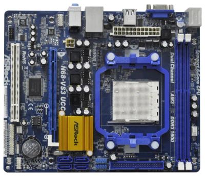 Лот: 3064657. Фото: 1. Материнская плата ASRock N68-VS3... Материнские платы
