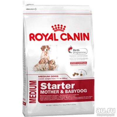 Лот: 9893596. Фото: 1. Royal Canin medium starter 20... Корма