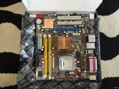 Лот: 13877078. Фото: 1. Asus p5kpl-am. Материнские платы