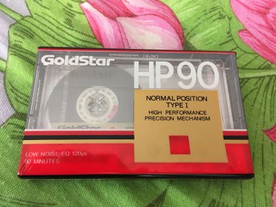 Лот: 14596459. Фото: 1. Аудиокассета Gold Star HP90. Другое (аудиотехника)