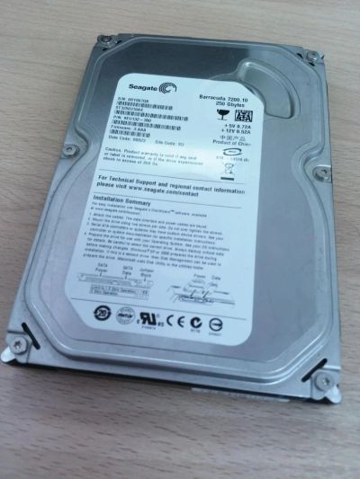 Лот: 9259625. Фото: 1. Жёсткий диск HDD 250 Gb SATA-II... Жёсткие диски (HDD)