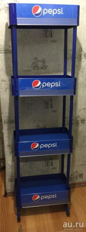 Лот: 8647036. Фото: 1. Высокая этажерка pepsi 163см. Полки, стеллажи, этажерки