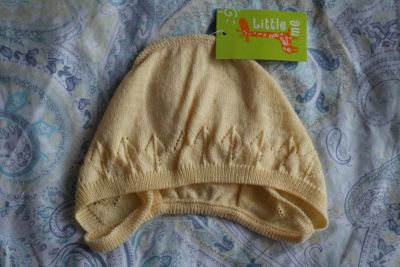 Лот: 11460012. Фото: 1. Новый вязаный чепчик little me... Головные уборы