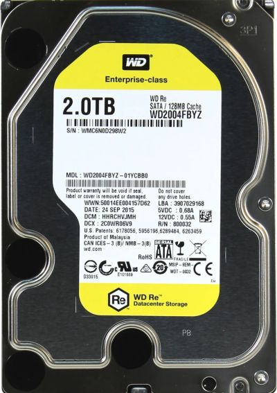 Лот: 25587076. Фото: 1. Серверный жесткий диск WD2004FBYZ... Жёсткие диски (HDD)