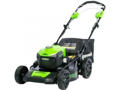 Лот: 22984525. Фото: 1. Аккумуляторная газонокосилка Greenworks... Бензо-, мотоинструмент