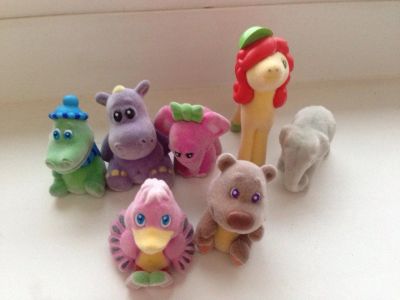 Лот: 3459554. Фото: 1. игрушки из киндера с рубля бархатные... Игрушки