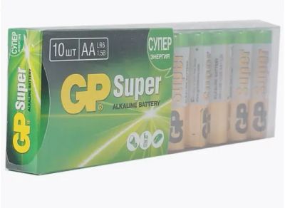 Лот: 21723587. Фото: 1. Батарейка GP Super Alkaline LR06... Батарейки, аккумуляторы, элементы питания
