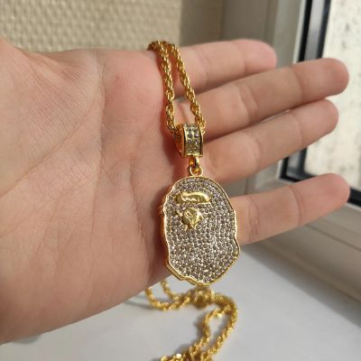 Лот: 17464404. Фото: 1. НОВАЯ! золотая цепочка BAPE. Цепочки