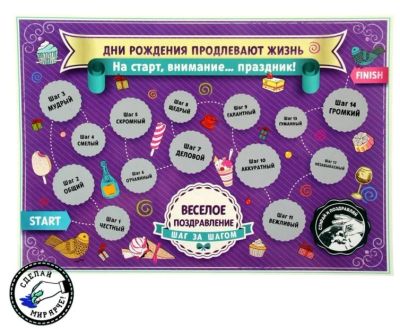Лот: 8122152. Фото: 1. Плакат со скретч - слоем «День... Настольные игры, карты