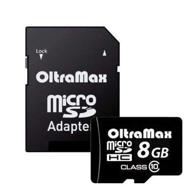 Лот: 12065743. Фото: 1. Карта памяти MicroSD 8 Gb OltraMax... Карты памяти