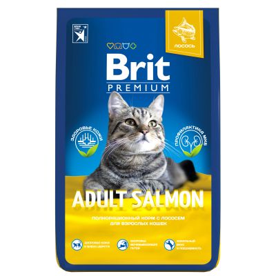 Лот: 24830486. Фото: 1. Brit Premium Cat Adult для взрослых... Корма