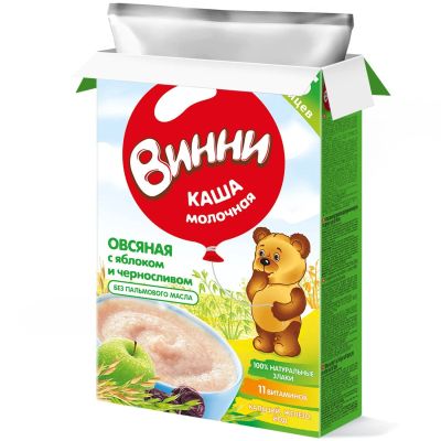 Лот: 25670360. Фото: 1. Винни каша овсянка яблоко чернослив... Другое (кормление и уход, гигиена)
