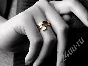 Лот: 1402133. Фото: 1. Пара колец Cartier. 18к золотое... Кольца, перстни