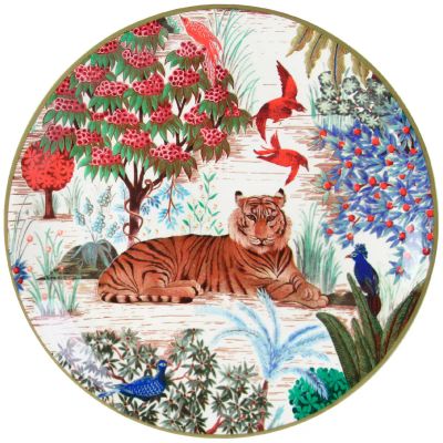 Лот: 25053079. Фото: 1. Тарелка для канапе Gien Le Jardin... Тарелки, блюда, салатники