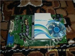 Лот: 442527. Фото: 1. PCI-E WinFast GeForce 7600GS 256mb... Видеокарты