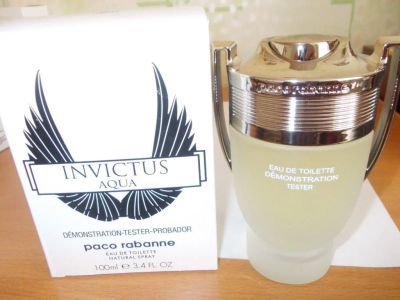 Лот: 16880222. Фото: 1. Тестер Оригинал Paco Rabbane Invictus... Мужская парфюмерия