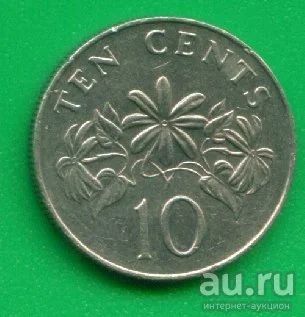 Лот: 9611610. Фото: 1. Сингапур 10 центов 1986 (1985... Азия