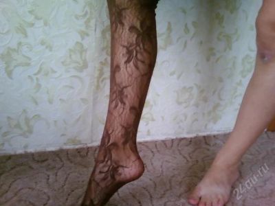 Лот: 1215891. Фото: 1. колготки ажурные, сзади со швом. Колготки, чулки