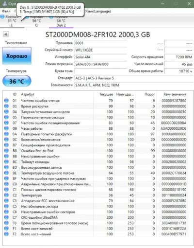 Лот: 18612109. Фото: 1. HDD Seagate ST2000DM008. Жёсткие диски (HDD)