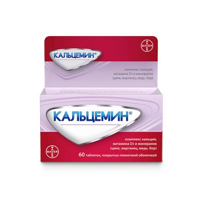 Лот: 23717365. Фото: 1. Кальцемин таб. п о плен. №60. Лекарства