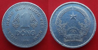 Лот: 23232383. Фото: 1. (№2401-5/LA) 1 донг 1976 (Вьетнам... Азия