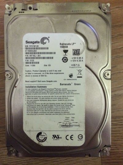Лот: 14835614. Фото: 1. hdd. Жёсткие диски (HDD)