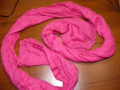 Лот: 4827849. Фото: 1. шарф косынка шарфик розовый хлопок. Шарфы, платки
