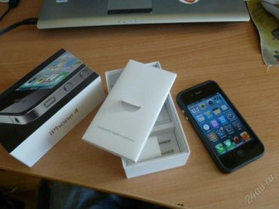Лот: 2713113. Фото: 1. Iphone 4 32gb black!. Смартфоны