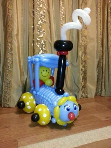 Лот: 4833314. Фото: 1. Паровозик из воздушных шаров. Воздушные шары