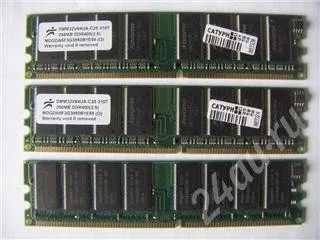 Лот: 28634. Фото: 1. DDR 256 Mb PC3200 - 3 шт. Красноярск