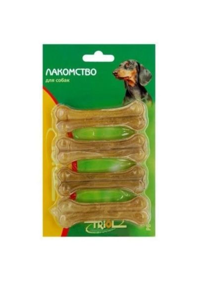 Лот: 7075503. Фото: 1. Лакомство TRIOL для собак, кость... Корма