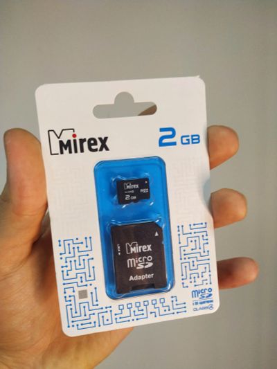 Лот: 19569443. Фото: 1. карта памяти microsd 2gb mirex... Карты памяти