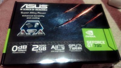 Лот: 8872184. Фото: 1. Asus GeForce GT 730 Silent 2Gb... Видеокарты