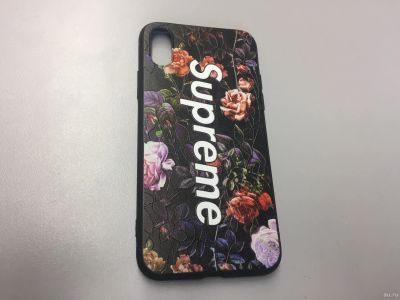 Лот: 13400841. Фото: 1. Чехол iPhone X с принтом - (Цветы... Чехлы, бамперы