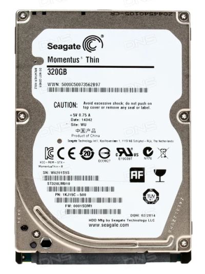 Лот: 6830631. Фото: 1. Seagate Laptop Thin HDD ST320LT007... Жёсткие диски (HDD)