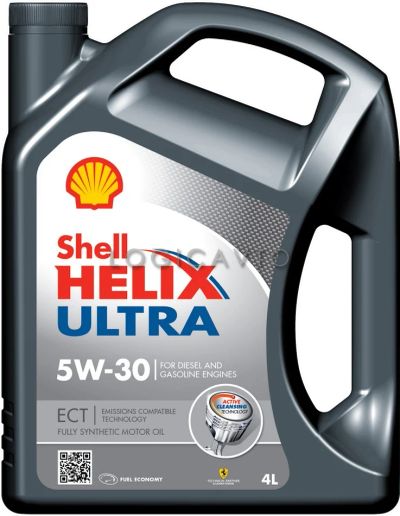 Лот: 4964865. Фото: 1. Shell Helix Ultra ECT 5W-30, 4L... Масла, жидкости