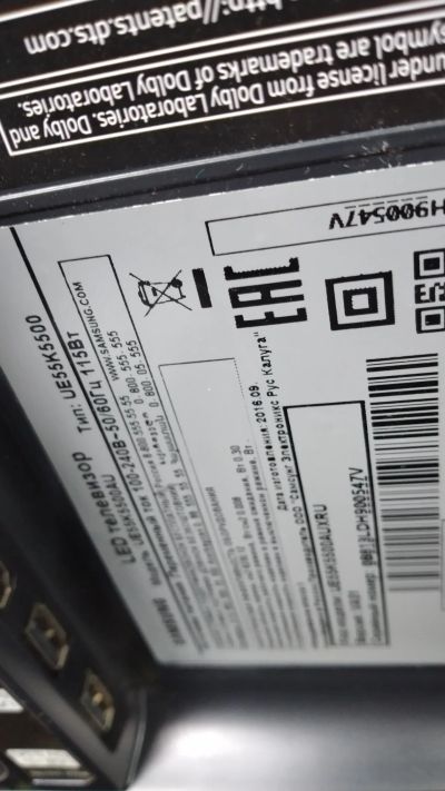 Лот: 20338634. Фото: 1. ЖК смарт телевизор 55" Samsung... Телевизоры