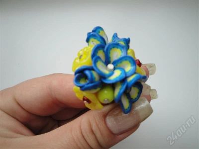 Лот: 450030. Фото: 1. Изделия из полимерной глины... Кольца, перстни