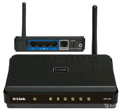 Лот: 14675280. Фото: 1. Wi-Fi роутер D-Link DIR 300. Маршрутизаторы (роутеры)