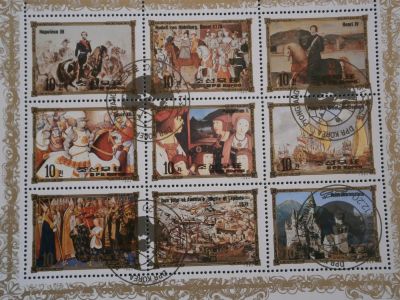 Лот: 9707259. Фото: 1. Марки, Живопись, Европейские правители... Марки