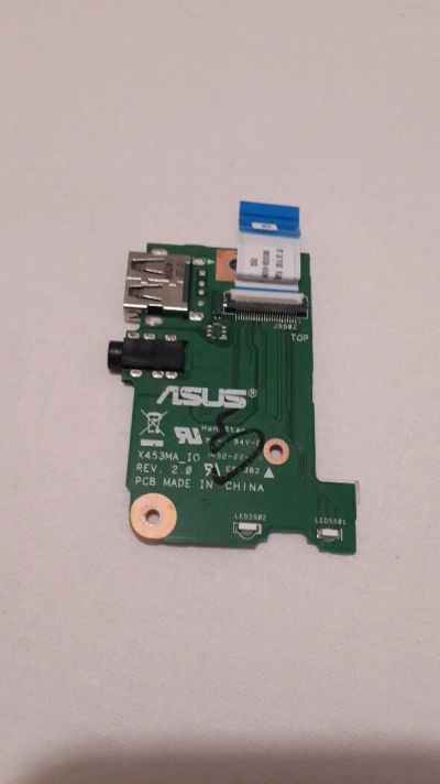 Лот: 11608645. Фото: 1. Asus X553 X553M X553MA плата USB... Платы расширения, контроллеры, доп. порты