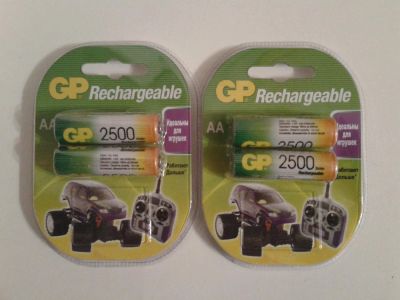 Лот: 8488466. Фото: 1. Новые аккумуляторы GP пальчиковые... Батарейки, аккумуляторы, элементы питания