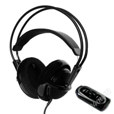 Лот: 1754672. Фото: 1. Наушники SteelSeries Siberia черные... Акустические системы