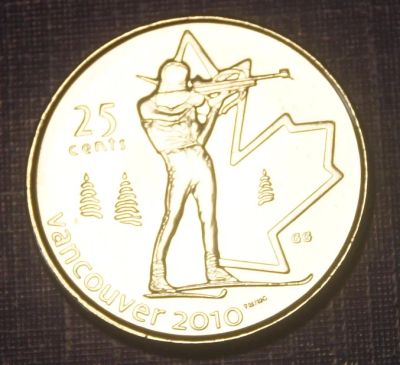 Лот: 7830807. Фото: 1. Канада.25 центов 2007 г. Олимпиада... Америка