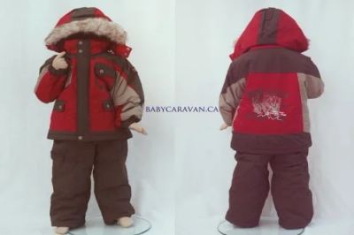 Лот: 4665485. Фото: 1. Зимний костюм Канада 4-5 лет рост... Костюмы, пиджаки, комбинезоны