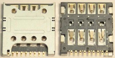 Лот: 9273059. Фото: 1. Коннектор, разъем SIM LG E988... Шлейфы, разъёмы