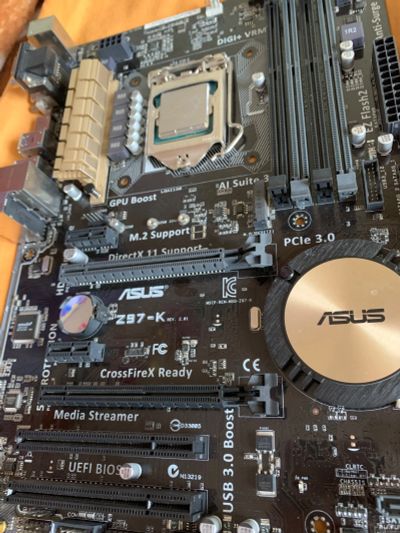Лот: 15335300. Фото: 1. Asus z97-k. Материнские платы
