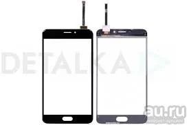 Лот: 18335406. Фото: 1. Тачскрин Meizu M5 Note Черный... Дисплеи, дисплейные модули, тачскрины